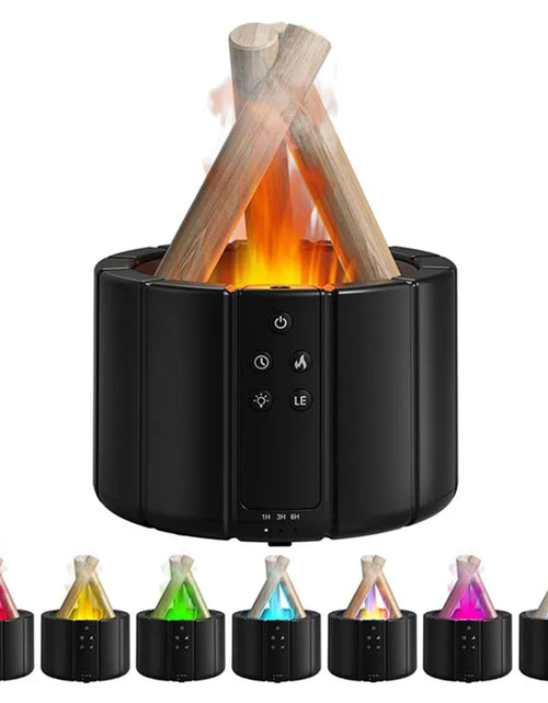 Load image into Gallery viewer, H9 Remote Control USB Air Humidifier Aroma Diffuser Ultrasonic Bonfire Flame Light Home Essential Oil Fragrance Perfume Machine
