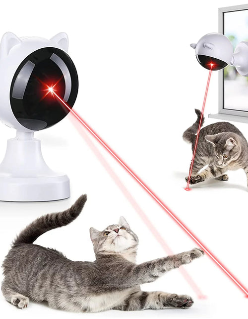 Încărcați imaginea în vizualizatorul Galerie, Automatic Cat Laser Toys, Interactive Laser Cat Toys for Indoor Cats/Kitty/Dogs, Cat Laser Toy Automatic White
