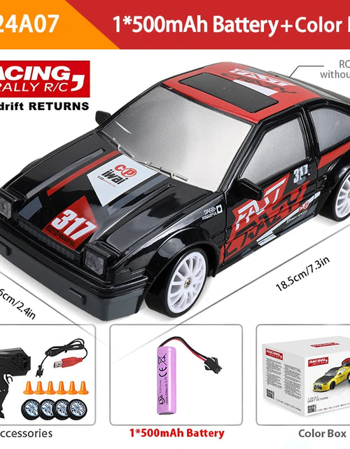 Load image into Gallery viewer, 2.4G High Speed Drift Rc Car 4WD Toy Remote Control AE86 Model GTR Vehicle Car RC Racing Cars Toy for Children Christmas Gifts
