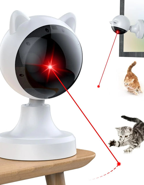 Încărcați imaginea în vizualizatorul Galerie, Automatic Cat Laser Toys, Interactive Laser Cat Toys for Indoor Cats/Kitty/Dogs, Cat Laser Toy Automatic White
