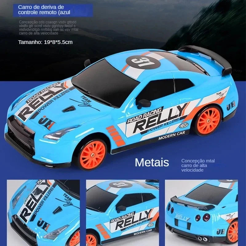 2.4G High Speed Drift Rc Car 4WD Toy Remote Control AE86 Model GTR Vehicle Car RC Racing Cars Toy for Children Christmas Gifts