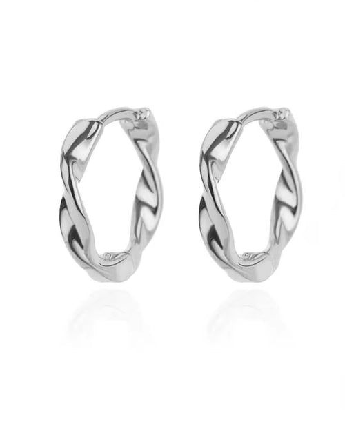 Load image into Gallery viewer, U Shape Hoop Earrings for Women Smooth Gold Plated Stainless Steel Earrings Female Classic Statement Wedding Ear Jewelry Aretes
